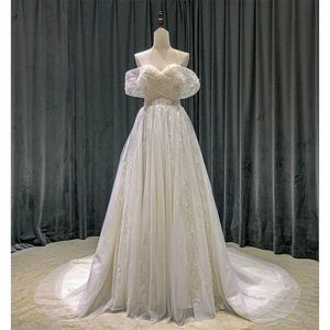 Robes de soirée SL9131 robe de mariée romantique modeste mariée es boho sequin élégant es pour les femmes de haute qualité 230214