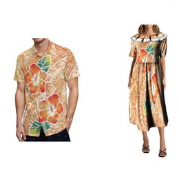 Robes de soirée Robe d'été pour femmes Polynésienne Maxi Îles hawaïennes Tribu Casual 2024 MUMU