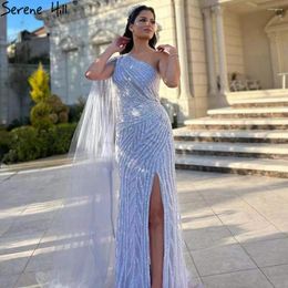 Robes de fête Wasisi lilas High Sirmaid Sirène élégant Sexy One épaule Robes de soirée Luxury Perge 2024 pour les femmes ELA71493