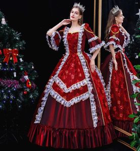 Robes de fête Wine Red Wedding |Robes de robe de Noël d'anniversaire Recorlement des vêtements de théâtre