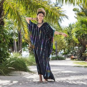 Robes de soirée pour femmes, motif Tribal bohème, Maxi, ample, teinture par nouage, décontractée, Style plage, tendance