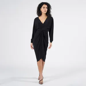 Robes de fête Cocktail pour femmes 2024 Black Spandex Sheat Robes courtes