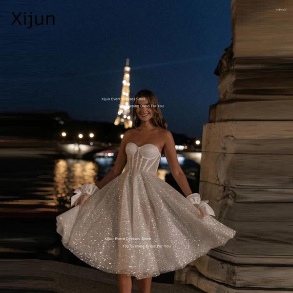 Vestidos de fiesta Xijun Glitter Long Boda, amor sin mangas, Prom Tulle Gowns Bridal Gowns Bride Relo