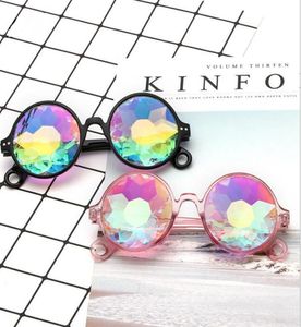 Party Eyewear Disco Mosaic Mosaic Sunglasses Round Sun Glass Crystal Sunglass Concert Show Eyewear6150867