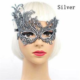 Party Face Mask Fancy Costume Party Sexy Venetiaans oogmasker Lace Flower Masquerade gezichtsmasker Elegant filigraan oogmasker