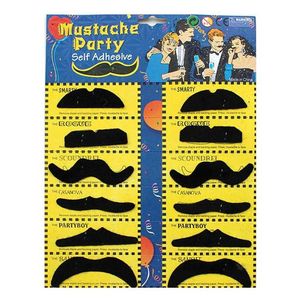 Fête Fausse Moustache Halloween Décorations Cosplay Costume Nouveauté Drôle Barbe Guidon Moustache Moustache Pour Cadeau De Noël SN2585