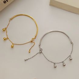 Perles de mode de fête S925 en argent sterling trois haricots en argent demi-bracelet demi-bracelet cadeau de la Saint-Valentin perles rondes gland bracelet