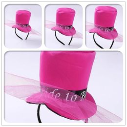 Party Favor 10 PCS Mesh Top Hat Bandband Bride To Be For Bachelorette Hen Decoration Gift Funny Prop Pâques Christmas