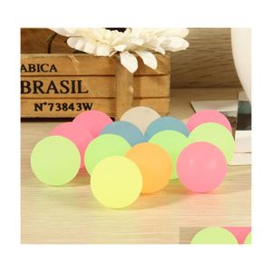 Favor de fiesta 100 Unids Pelota de Goma de Alto Rebote Luminoso Pequeño Relleno de Piñata Hinchable Bolsa de Juguete para Niños Resplandor En La Oscuridad Gota Entrega Inicio Gar Dht6B