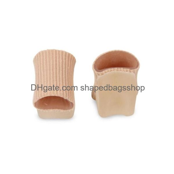 100pcs / lot séparateur d'orteil tube séparateurs de bandage doigt hallux valgus correction dispositif de pédicure redresseur soins des pieds à Dhkwj