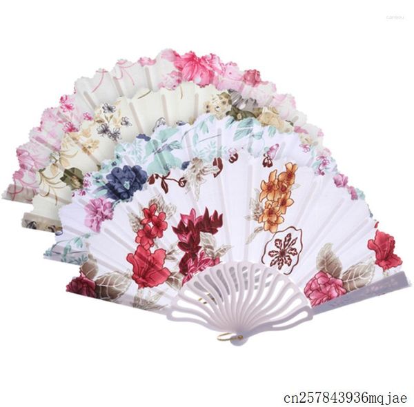 Favor de fiesta 100 Uds ventilador de mano de boda bambú chino plegable artesanía ventiladores favores
