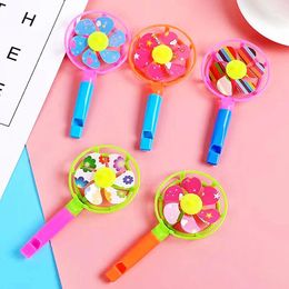 Party Favor 12pcs Fun Colorful Whistle Pinwheel Giveaway Toys Kids Birthday Cadeaux Baby Shower Treats Packs cadeaux