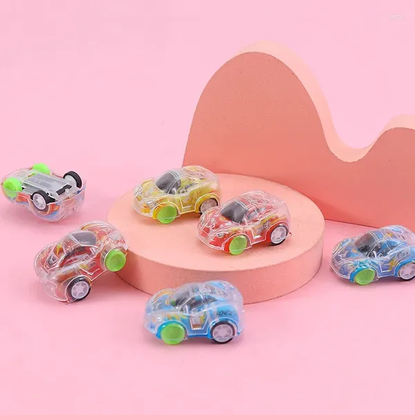 Party Favor 15pcs dessin animé transparent tirer vers l'arrière voiture jouet enfants faveurs anniversaire petit cadeau cadeau pinata remplisseurs prix de classe