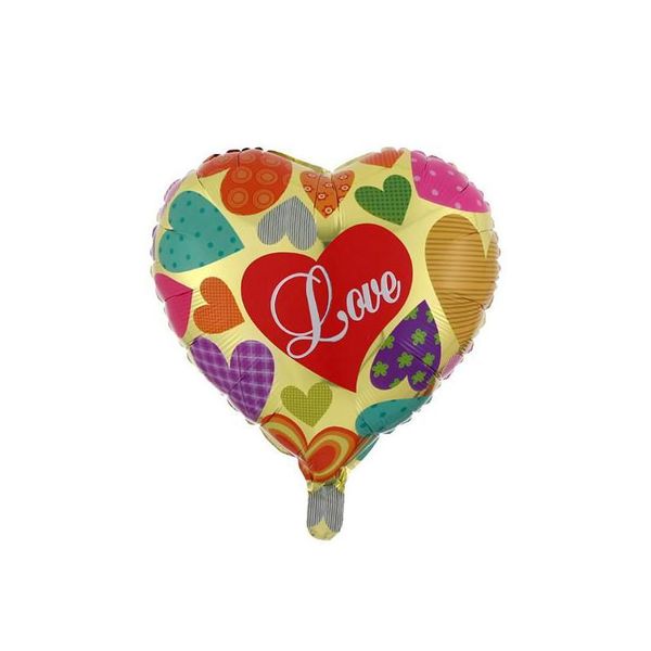 Party Favor 18 pouces ballons en forme de coeur Saint Valentin Je t'aime feuille d'aluminium ballon de décoration d'hélium Rre15282 livraison directe H Dhbfn