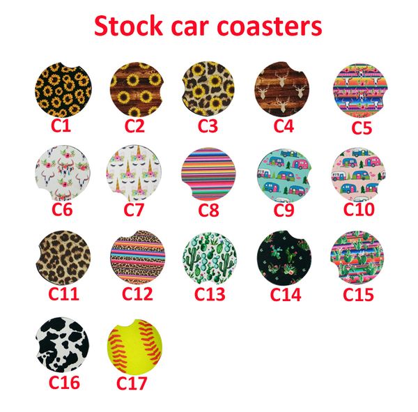 Favor de fiesta 18style Béisbol Softbol Diseño Neopreno Coche Posavasos Portavasos Posavasos para tazas Mat Contraste Decoración para el hogar Accesorios FHL282-ZWL705