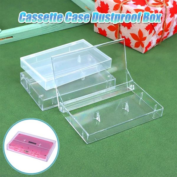 Party Favor 1PC Cassette Boîte de rangement transparent Enregistrement audio magnétique