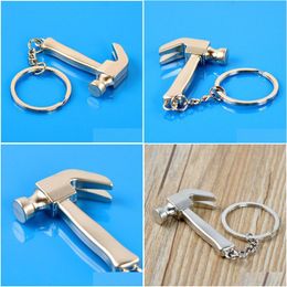 Party Gunst 200pcs Mini Metal Keychain Persoonlijkheid Klauw Hammer hanger Model Key Chain Ring Gunsten Dh1234 Drop Delivery Home Garden Fe Dhmuh