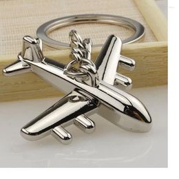 Party Favor 200PCS ALLIAGE ZINC 3D Modèle d'avion Chaînes Clées Métal Nouveauté Plane Anneau Créative Gift For Friends