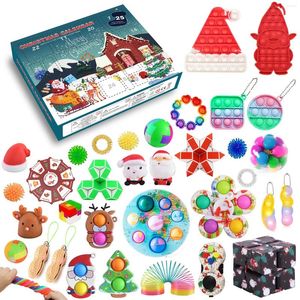 Party Favor 2024 Fidget Adventskalenders Cadeau Voor Meisjes Jongens Kids Kerst Kalender Speelgoed Pack Figetsss Speelgoed Sets Doos