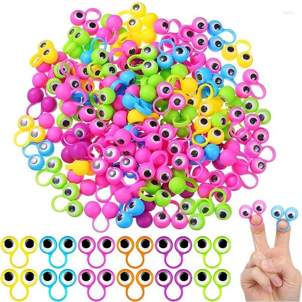 Party Favor 20pcs coloré doigt marionnettes anneau Wiggly globe oculaire jouet pour enfants faveurs d'anniversaire prix de classe Goodie sac Stuffer