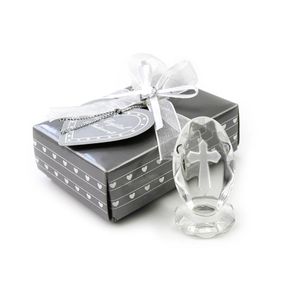 Party Favor 20pcs / lot Faveurs De Mariage Cristal Croix Debout Bébé Baptême Cadeaux Douche Première Communion GiftsParty