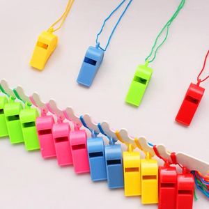 Party Favor 20pcs Fans de sport en plastique Whistles pour enfants pour les enfants garçons cadeaux d'anniversaire faveurs