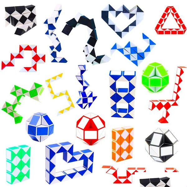 Party Favor 24 Blocs Fidget Serpent Cube Mini Rer Twist Puzzle Jouets Pour Enfants Remplisseurs De Sac Faveurs Fournitures Sensorielle Aléatoire Couleur Dr Mjba Dhjas