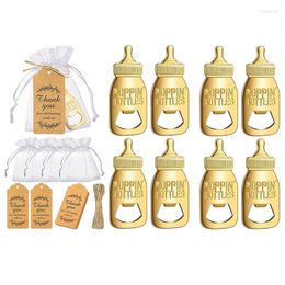 Ouvre-bouteilles en métal pour bébés, 24 pièces, avec sacs en Organza, étiquettes de remerciement, thème de douche, cadeaux de retour, souvenirs pour invités