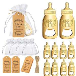 Party Favor 24pcs Metal Bottle Opender Baby Theme Gift Portable Beer Tool Gift For Guest Favors Cadeaux 230404