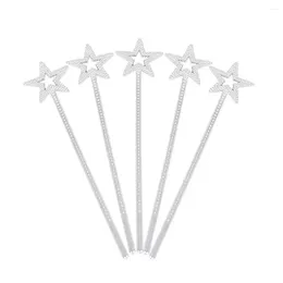 Party Favor 24pcs Silver Gold Fairy Rod Star Wand Elf Angel Magic Sticks For Girl's Princess Costume Cosplay 13 Inches