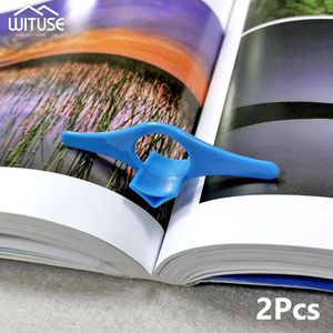 Party Favor 2pcs titulaire pouce signet lecture PP page de livre en plastique pour les lecteurs amateurs Bookworm bibliothécaire accessoires littéraires cadeaux