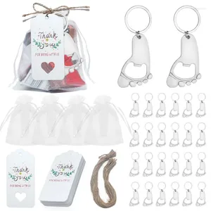 Party Favor 30sets Baby Show Fournitures Cadeaux d'invités de mariage Sac de bonbons Pieds Ouvre-bouteille Sexe Révéler Souvenirs Décorations d'anniversaire