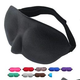 PARTY GOVE 3D SLAAPMASSE NATUURLIJKE SLEE Eyes Eyeshade ER Shade Eyes Soft Portable Blinddoek Travel Eyepatch Drop Delivery Home Garden DHQ3S