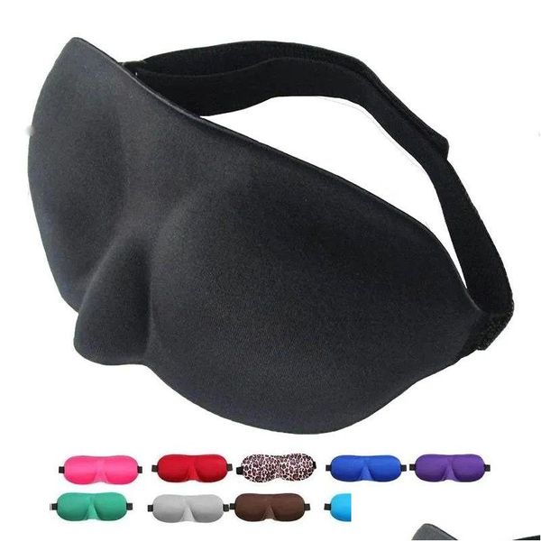 Party Favor Masque de Sommeil 3D Naturel Slee Eye Eyeshade Er Shade Yeux Doux Portable Les Yeux Bandés Voyage Eyepatch Drop Delivery Home Garden Dhq3S