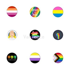 Partij Gunst 4.4cm Creatieve Rainbow Badge LGBT Broche Gay Pride Day T2i52512