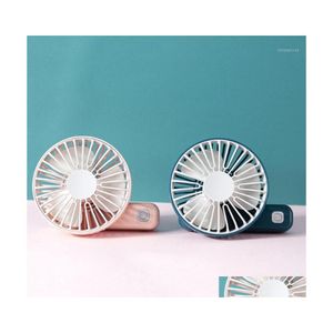 Party Favor 4 couleurs Mini poignée de charge petit ventilateur portable silencieux Mtispeed vitesse du vent pliant USB ventilateurs cadeaux beauté Look1 Drop D Dhbvg