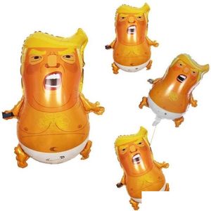 Feest gunst 44x58cm 23 inch boze baby troef ballonnen cartoon aluminium film glanzende donald speelgoed pinata gag geschenken ik ben terug make amerika dhost