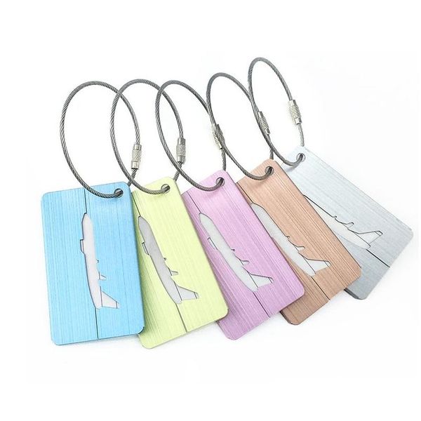 Party Favor 5 couleurs Valise Lage Étiquette Étiquettes Avion Sac à main Pendentif ID Identifier Titulaire pour Voyage Drop Livraison Maison Jardin Festif Dhqyy