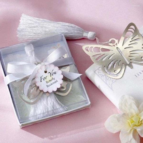 Party Favor 50pcs Butterfly Bookmark for Holy Communion Girl Baby Shower Graduation Birthday Wedding Favors and Gifts Guest