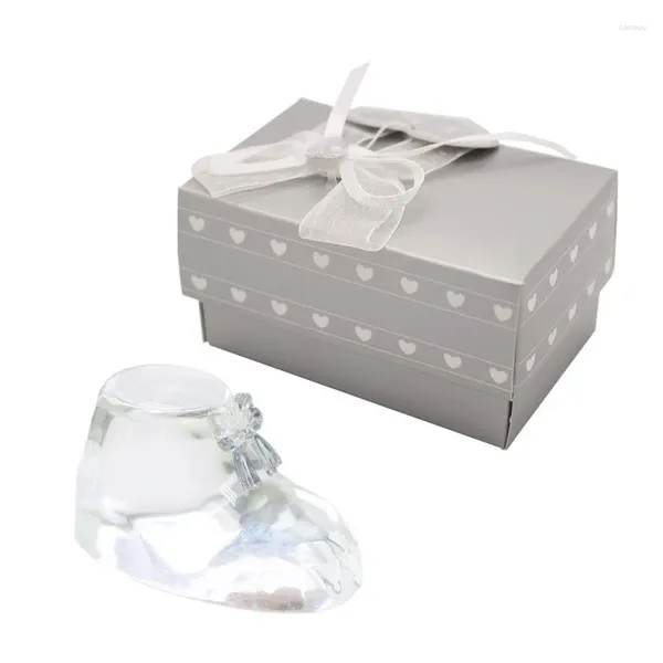 Party Favor 50pcs Baptême Retour Cadeaux Choix Cristal Bébé Chaussure Baptême Souvenir Douche Faveurs Anniversaire WB83