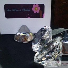 Party gunst 50 stks hartvorm kristal plaats kaarthouder diamant tafel bruiloft decoratie benodigdheden drop