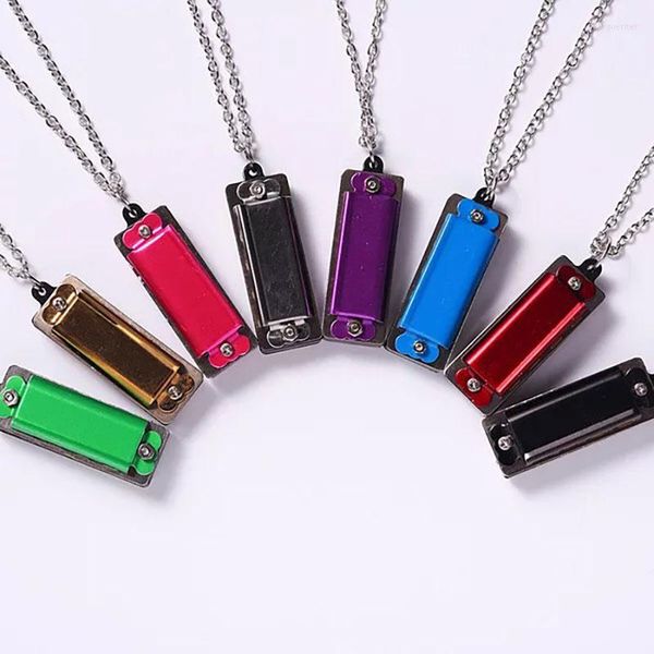 Party Favor 50pcs personnalisé Mini Harmonica collier Logo personnalisé porte-clés enfants anniversaire Instrument de musique porte-clés