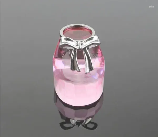 Favor de fiesta 50 unids Pink Crystal Baby Caja de regalo Zapatos Cumpleaños Bautismo Recuerdo al por mayor