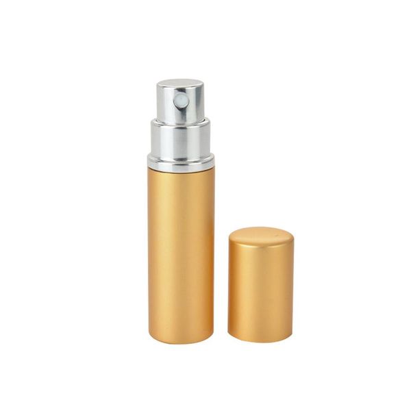 Party Favor 5ml Mini bouteille de parfum rechargeable en aluminium portable avec vaporisateur contenants de maquillage vides avec atomiseur pour voyageur