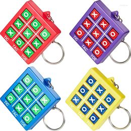 Party Favor 5pcs Colorful Tic Tac Toe Keychain pour les enfants Prises de classe d'anniversaire
