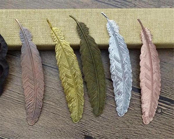 Party Favor 600pcs Metal Feather Bookmark Chinois Style Vintage Page Nice Cool Book Markers Fournitures scolaires Cadeaux de mariage pour GUES