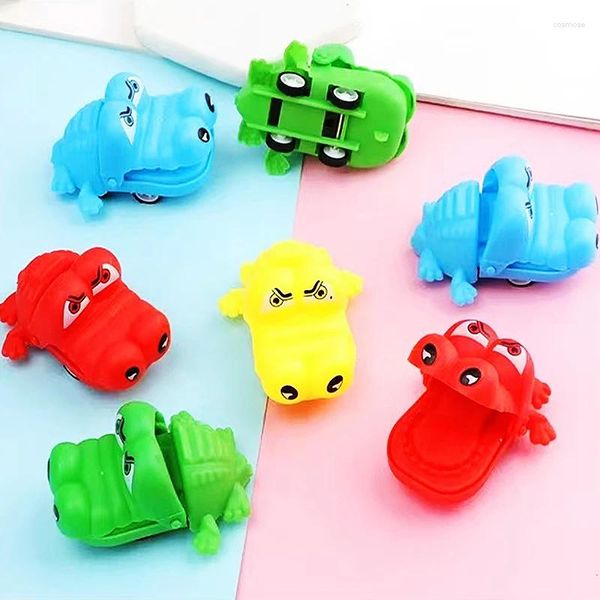 Party Favor 6pcs Fun Mini Crocodile Pull Back Car Toys for Kids Birthday Favors Pinata Fill Carnival Cadeaux