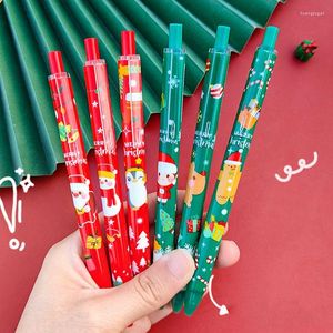 Party Favor 6 PCS Santa Gel Stylo À Encre Cadeaux D'anniversaire Décor Enfants Retour À Shool Présent Enfant Cadeaux De Noël Année Cadeau