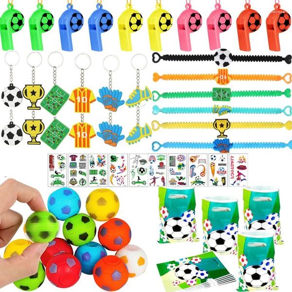 Party Favor 72pcs / 36pcs Soccer Sport Favors Cadeaux de Noël Toys Keychains Football Decoration Birthday