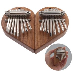 Party Gunst 8-Tone Mini Thumb Piano Professional Mbira Sanza Finger Practice Muziekinstrument voor kinderen Volwassenen Kalimba